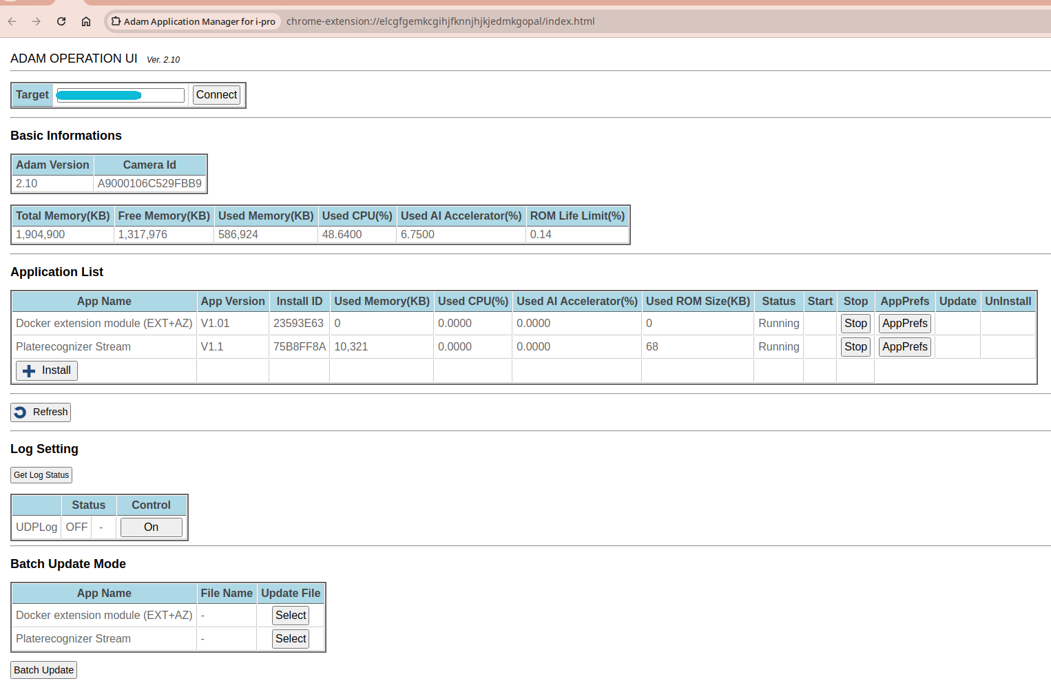 adam operation ui