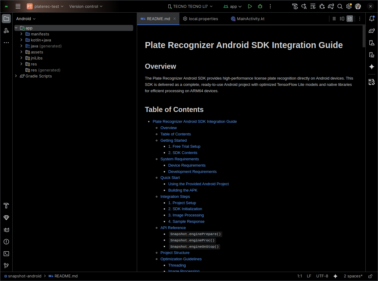 Android Studio after indexing