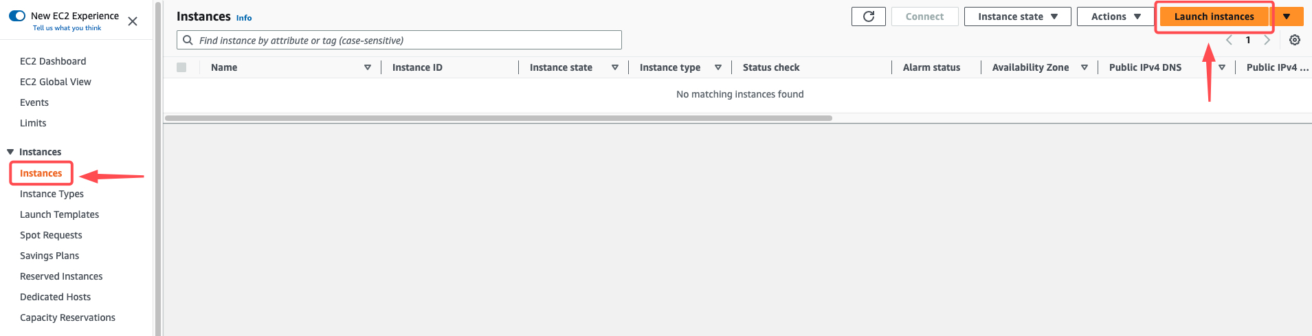 Launch Instance