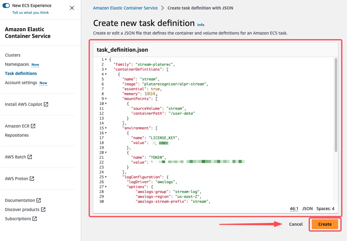 Create new Task Example