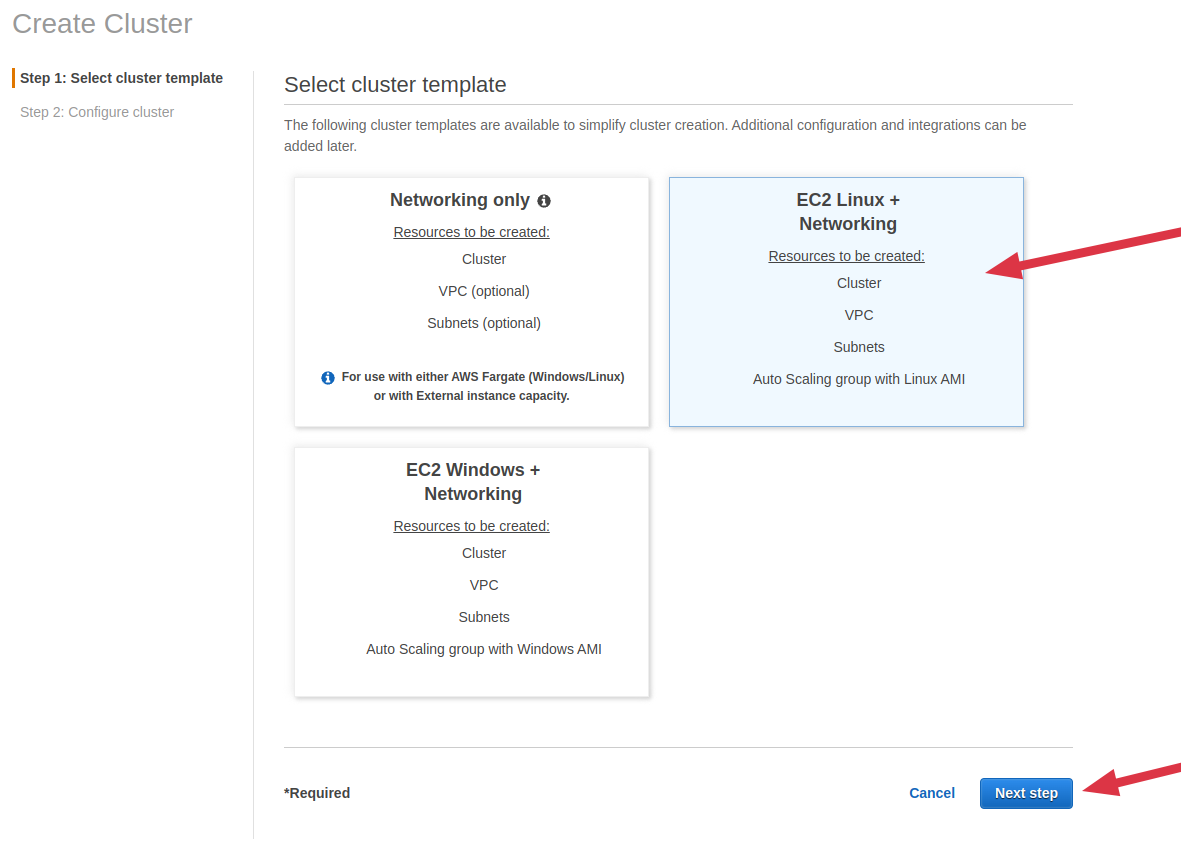 ECS EC2 launch type
