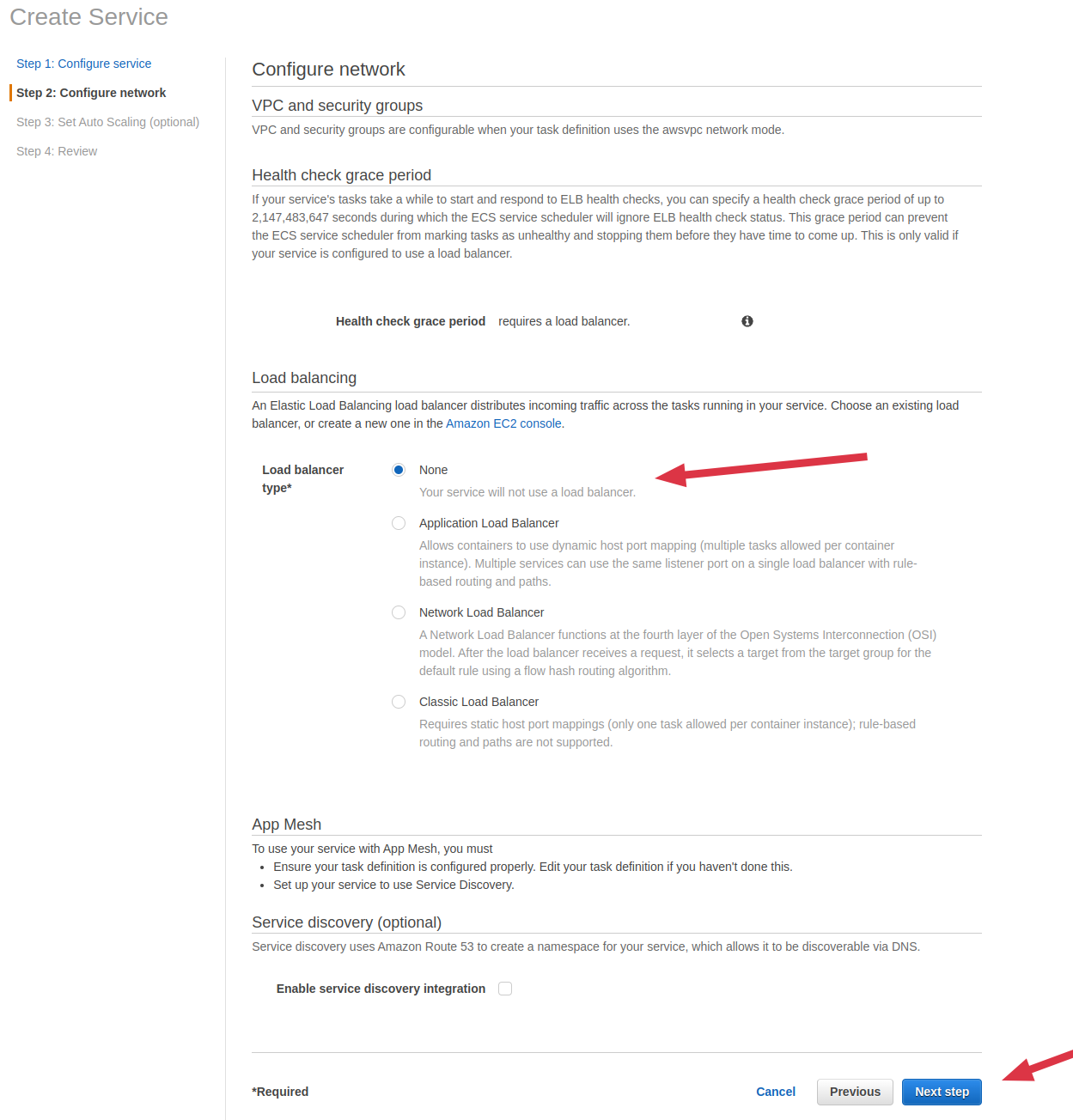 ECS EC2 launch type