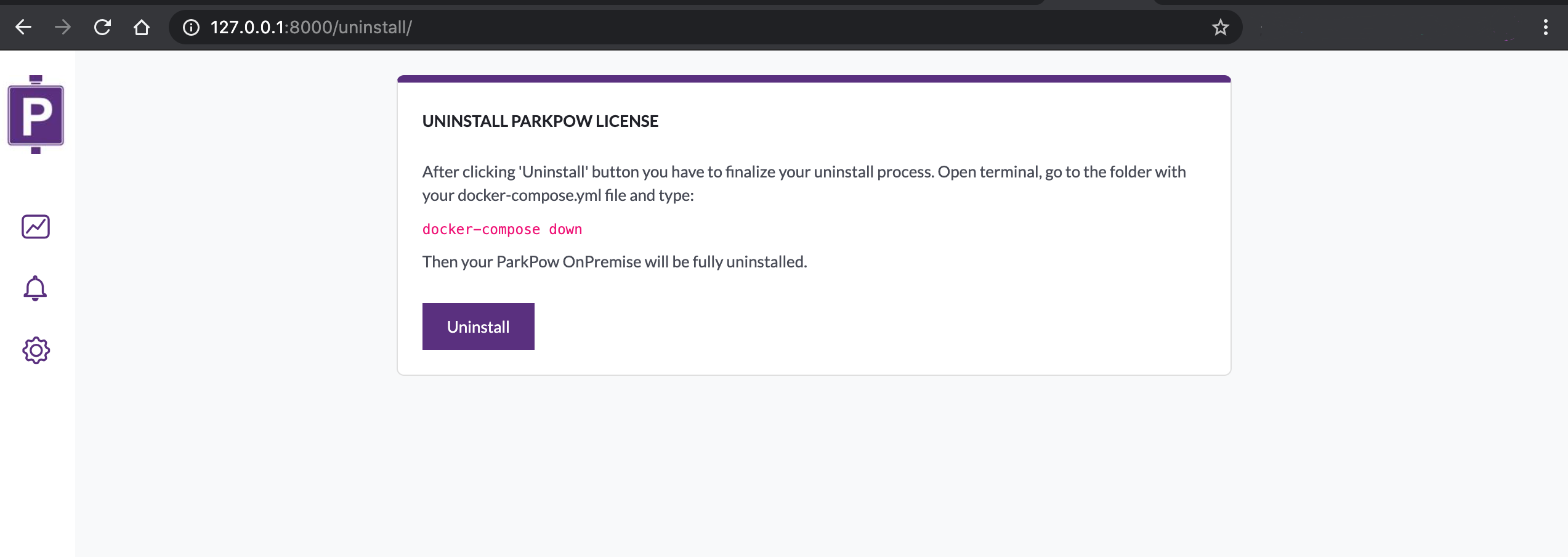 ParkPow Uninstall